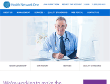 Tablet Screenshot of healthnetworkone.com